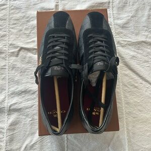 Coach Women's Black and Dark Gray Sneakers